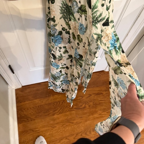 New! Agua Bendita Leandra Aine Smocked Maxi Dress Floral 1704 - Picture 8 of 13